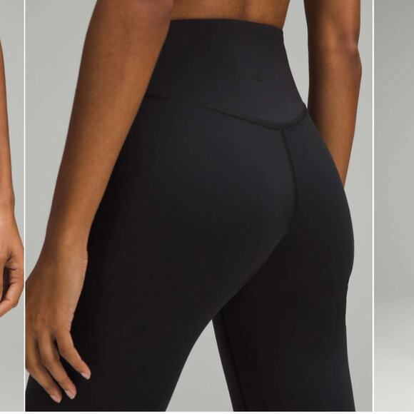 Lululemon Wunder Under SmoothCover High Rise Leggings 25” Tights Pants Black 10 - Picture 5 of 10